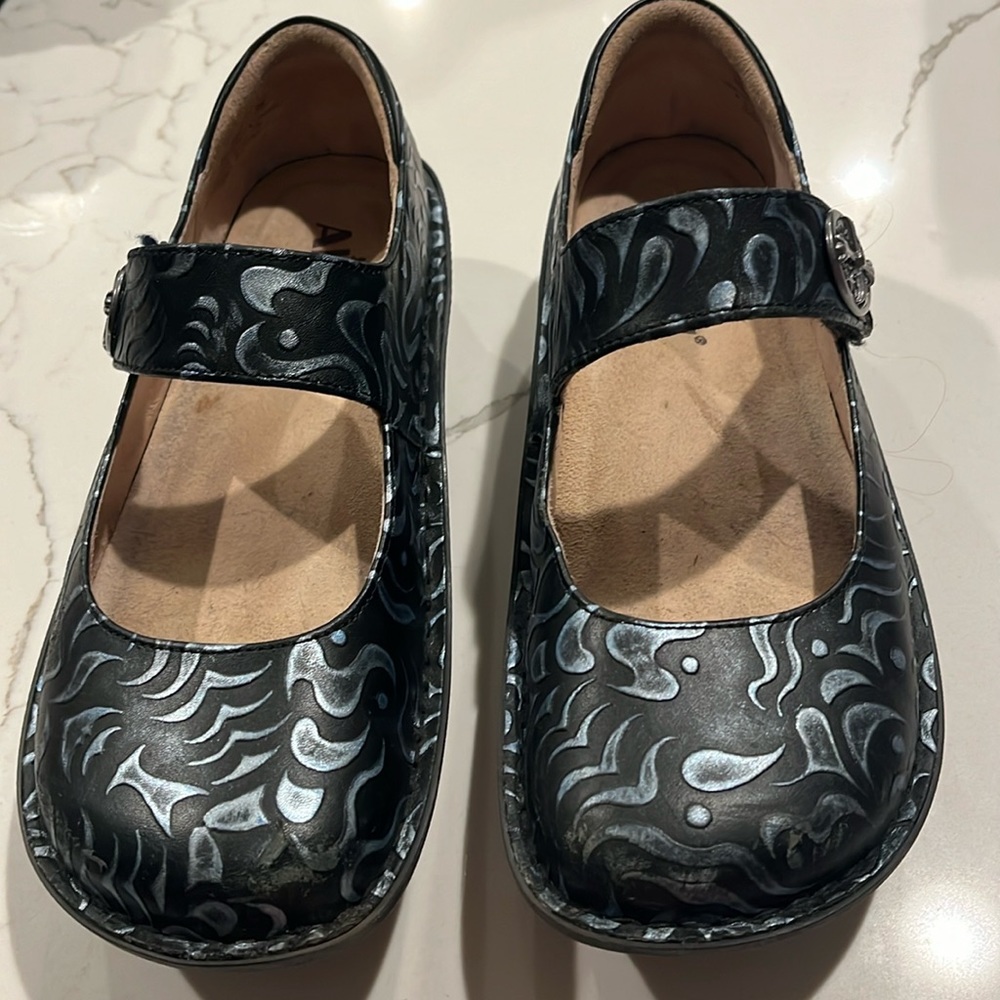 Women’s Alegria by PG Lite Mary Jane blue/ black Paloma size 38/ women’s…